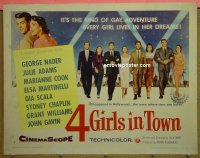 #3016 4 GIRLS IN TOWN B 1/2sh '56 Julie Adams 