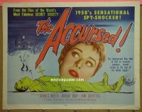 z021 ACCUSED half-sheet movie poster '49 Loretta Young, Cummings