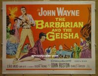 #7221 BARBARIAN & THE GEISHA 1/2sh '58 Wayne 