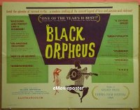#484 BLACK ORPHEUS 1/2sh '60 Marcel Camus 