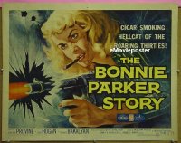 #345 BONNIE PARKER STORY 1/2sh '58 AIP 