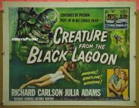 #001 CREATURE FROM THE BLACK LAGOON 1/2sh '54 