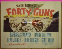 #6007 40 GUNS 1/2sh '57 Sam Fuller, Stanwyck 