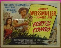 #6938 FURY OF THE CONGO style B 1/2sh '51 