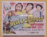 #267 HELL'S OUTPOST 1/2sh '55 Cameron, Leslie 