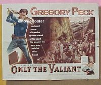 #225 ONLY THE VALIANT 1/2sh '51 Greg Peck 