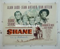 #2689 SHANE linen half-sheet '53 Alan Ladd, Arthur