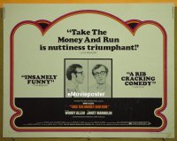 #294 TAKE THE MONEY & RUN 1/2sh69 Woody Allen 