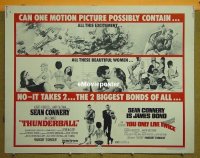 #307 THUNDERBALL/YOU ONLY LIVE TWICE 1/2sh 71 