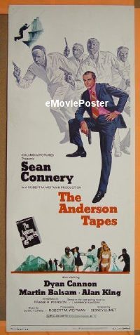 #312 ANDERSON TAPES insert '71 Sean Connery 