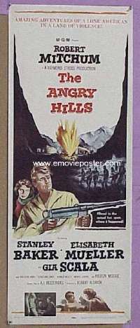 #7014 ANGRY HILLS insert '59 Robert Mitchum 