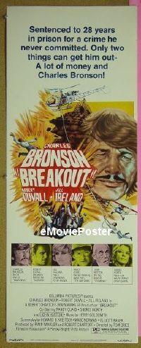 #109 BREAKOUT insert '75 Charles Bronson 