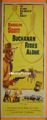 #353 BUCHANAN RIDES ALONE insert '58 Scott 