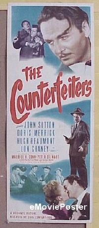 #211 COUNTERFEITERS insert '48 Lon Chaney Jr. 