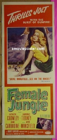 #6441 FEMALE JUNGLE insert '56 Jane Mansfield 