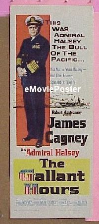 #191 GALLANT HOURS insert '60 James Cagney 