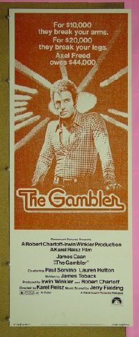 #425 GAMBLER insert '74 James Caan, Hutton 