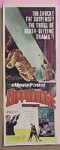#224 HIPPODROME insert '61 circus thriller! 
