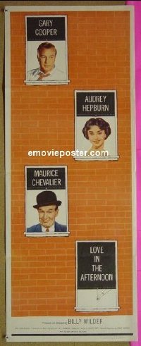 3168 LOVE IN THE AFTERNOON '57 Cooper, Hepburn