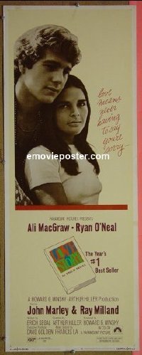 #6471 LOVE STORY insert '70 Ali MacGraw 
