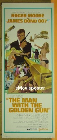 #471 MAN WITH THE GOLDEN GUN insert '74 Bond 