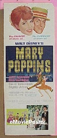 #299 MARY POPPINS insert '64 Julie Andrews 