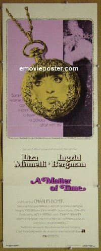 #302 MATTER OF TIME insert '76 Minnelli 