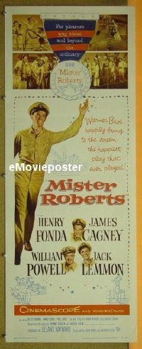 #477 MISTER ROBERTS insert '55 Fonda, Cagney 