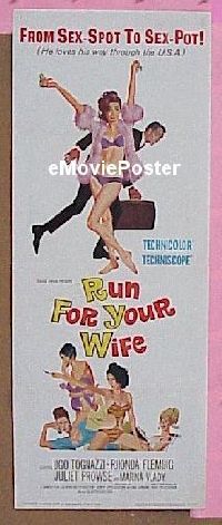 #387 RUN FOR YOUR WIFE insert '66 