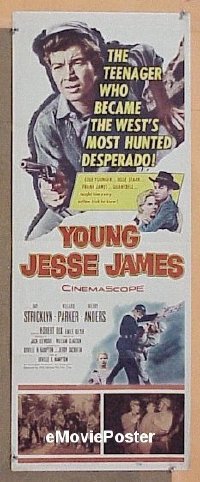 #348 YOUNG JESSE JAMES insert '60 Stricklyn 