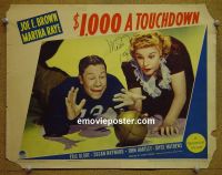 #9002 $1000 A TOUCHDOWN signed Lobby Card '39 Raye