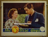 #1387 3 WISE GUYS lobby card '36 Young, Furness