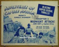 #9028 ADVENTURES OF CAPTAIN AFRICA Ch 3 Title Lobby Card '55