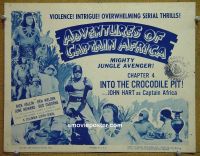 #9029 ADVENTURES OF CAPTAIN AFRICA Ch 4 Title Lobby Card '55