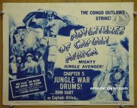 #9030 ADVENTURES OF CAPTAIN AFRICA Ch 5 Title Lobby Card '55