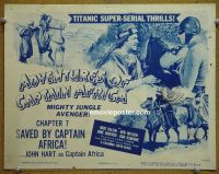 #9032 ADVENTURES OF CAPTAIN AFRICA Ch 7 Title Lobby Card '55