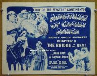 #9033 ADVENTURES OF CAPTAIN AFRICA Ch 8 Title Lobby Card '55
