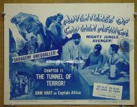 #9036 ADVENTURES OF CAPTAIN AFRICA Ch11 Title Lobby Card '55