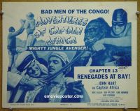 #9038 ADVENTURES OF CAPTAIN AFRICA Ch13 Title Lobby Card '55