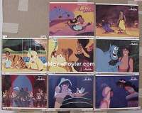 #1005 ALADDIN 8 lobby cards '92 Walt Disney