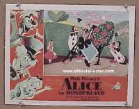 #1417 ALICE IN WONDERLAND  lobby card '51 Disney