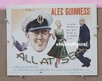 K019 ALL AT SEA title lobby card '58 Alec Guinness