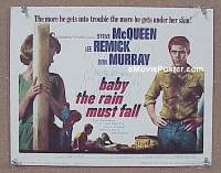 Y019 BABY THE RAIN MUST FALL title lobby card '65 Steve McQueen
