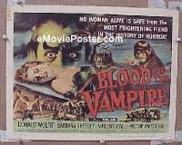 Y039 BLOOD OF THE VAMPIRE title lobby card '58 Donald Wolfit