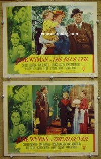 #7265 BLUE VEIL 2 LCs '51 Jane Wyman 