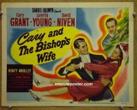 #9075 BISHOP'S WIFE Title Lobby Card '48 Cary Grant