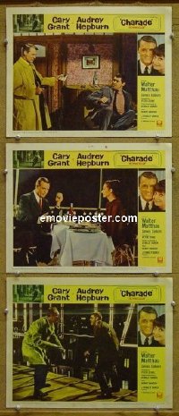#7355 CHARADE 3 LCs '63 Grant, Hepburn 