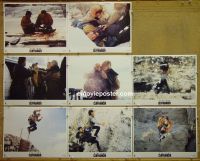 #1027 CLIFFHANGER 8 lobby cards '93 Stallone, Lithgow
