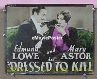#060 DRESSED TO KILL 11x14 '28 Mary Astor 