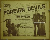 #003 FOREIGN DEVILS TC '27 Tim McCoy 